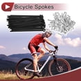 thumbnail image 2 of 72 Set de Radios de Bicicleta 14G 108mm Radios de Rueda de Bicicleta Acero al Carbono Negro, 2 of 7