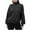 Black, variant on GigrtiJin Womens Half Zip Sweatshirt Long Sleeve Hoodless Stand-Up Collar Sweatshirts Solid Color Loose Pullover Tops