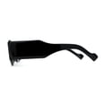 thumbnail image 4 of Womens Mod Thick Temple Rectangle Retro Sunglasses White, 4 of 4