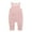 Pink, variant on TOOYOU Girls Romper Clothes Sleeveless Jumpsuit Baby Solid Knit Ribbed Jumpsuit Holiday Pajama Playsuit Bodysuits For Toddler ,Size 9-12 Months Brown