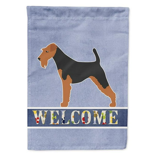 Carolines Treasures BB5489GF Welsh Terrier Welcome Garden Size Flag