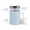 thumbnail image 4 of JoyJolt Stainless Steel Coffee Mugs Tumbler Vacuum Insulated with Lid & Handle - 12 oz - Blue, 4 of 7