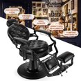 thumbnail image 4 of Artist Hand Heavy Duty Retro Recliner Barber Chair Vintage Salon Hair Styling, 4 of 8