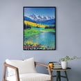thumbnail image 4 of 500 Piece Mountains Park Stream Oil Painting Landscape Jigsaw Wooden Puzzles for Adults Family Wall Decoration for Bedroom Living Room Kitchen Bathroom Wooden Wall Art, 4 of 8