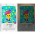 thumbnail image 2 of Duck in the Rain on Polkadots Ceramic Night Light, 2 of 2
