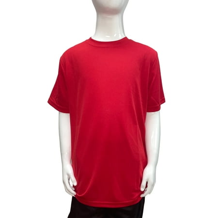 Waimea Sj Kids Solid Dry Fit Crew Neck Red 4