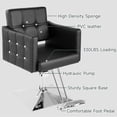 thumbnail image 7 of Black Salon Chair for Hair Stylist, Hydraulic Barber Chair for Home/Barbershop, All-Purpose Hair Salon Chair, Beauty Equipment for Women, 7 of 7