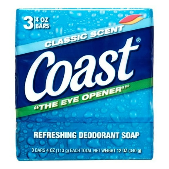 Coast Bar Soap Classic Pacific Force Scent - 3 CT (Pack of 4)