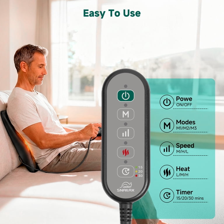 Snailax 4D Neck Back Massager with Heat photo 5