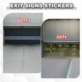 thumbnail image 5 of Uxcell 6Pcs Exit Signs with Left Arrow Signs Stickers,11.8x3.93 Inch Vinyl Self-Adhesive Sticker Paper for Indoor Outdoor Business Office Warehouse Workplace Stores,White, 5 of 6