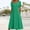 Green, variant on Long Dresses for Women Evening Gown Summer Short Sleeve Green Party Dresses V-Neck Holiday for Wedding Guest Solid Color Holiday Dresses