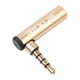 thumbnail image 4 of Conector Conector Enchufe De Conector Adaptador En Ángulo Recto De 90 Grados Macho A Hembra De 3,5 Mm (5 Piezas), 4 of 7