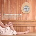 thumbnail image 4 of Sauna Thermometer Hygrometer,Teardrop Shaped 2-in-1 Wooden Thermo Hygrometer Steam Sauna Room Accessory, 4 of 5