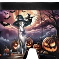 thumbnail image 4 of Spooky Halloween Night Witch Whippet Glowing Pumpkins All Over Print Boxer Briefs Underwear for Men Dad Dog Lover - 12015, 4 of 6
