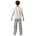 thumbnail image 5 of FORMRS Kids Pajama Pants with Pockets Size 9-10Y Boys Lounge Sleep Bottoms, Blue Dice Pattern, 5 of 8