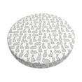 thumbnail image 6 of Uemuo Cute Rabbit Pattern Round Bar Stool Seat Covers Washable Stool Cushion Slipcover Elastic Bar Chair Covers-14 inch, 6 of 7