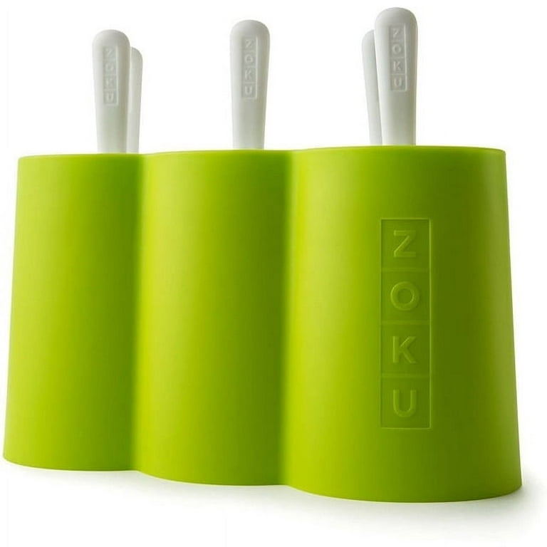 ZOKU Mod Pops, 6 Classic Popsicle Molds in One Compact Tray With Sticks and  Drip Guards, Easy-Release, BPA-free
