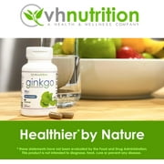 VH Nutrition Ginkgo Biloba Supplement 550mg | Cognitive and Memory Support* | Boost Mental Clarity and Focus | Brain Health Supplement | 60 Capsules