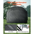 thumbnail image 4 of KFFKFF Bicycle Shelter, Accommodates 5 Bicycles, Roomy Outdoor Bicycle Shelter with Air Circulation Window, Water-Resistant Simple Setup Bicycle Shelter with Robust Fiberglass & Double Zippers, 4 of 9