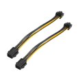 thumbnail image 2 of 2 Pack Graphics Card 6 Pin to 8 Pin PCIe Adapter Power Cable (GPU Video Graphics Card Power Cable) 7, 2 of 5