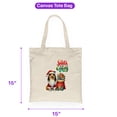 thumbnail image 5 of Santa is Coming Collie Merry Christmas Xmas Noel Truck Tree Canvas Tote Bag Collie Dog Lover Gifts Idea Reusable Shopping Grocery Bag - 02023, 5 of 5