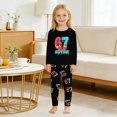 thumbnail image 2 of SgJHXb Pyjama à Manches Longues pour Filles avec Col Rond et Manches Raglan pour une Nuit Confortable, Vêtements de Nuit pour Filles Tailles 3-4 Ans, 2 of 4