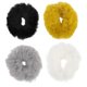 thumbnail image 2 of Fuzzy Hair Accessories 4Pcs Faux Hair Scrunchy For Women Assorted Color Daily Use Hair Styling, 2 of 3