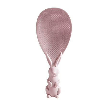 

Bny Shape Rice Paddle Non Sti Rice Spatula Stand-up Rice Spoon Rice Cartoon Rabbit for Home Shovel W0A3