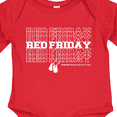 thumbnail image 4 of Inktastic Athletic Red Friday Dog Tags Boys or Girls Long Sleeve Baby Bodysuit, 4 of 5