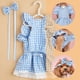 thumbnail image 3 of Vestido de perro Vestido a rayas para perros, Ropa para perros pequeños Niña, Traje de verano ligero para mascotas, Ropa para gatos, vestidos para perros para perros pequeños, 3 of 5