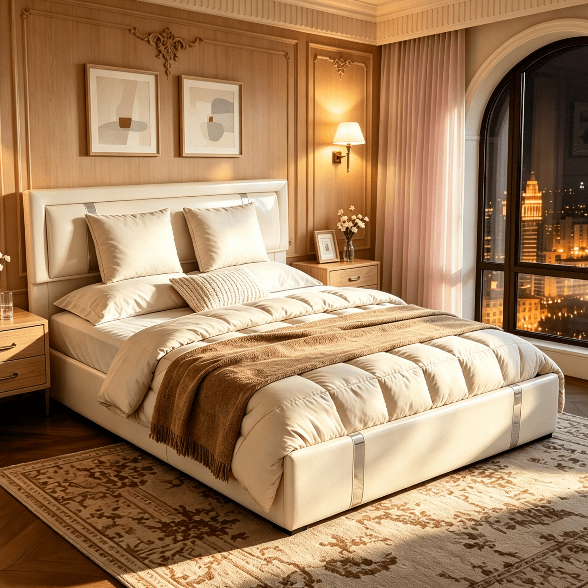 Gewnee Queen Size Lift Up Storage Bed,Faux Leather Upholstered Platform Bed with Adjustable Headboard and Charging Ports,LED Bed Frame with Hydraulic Support.White