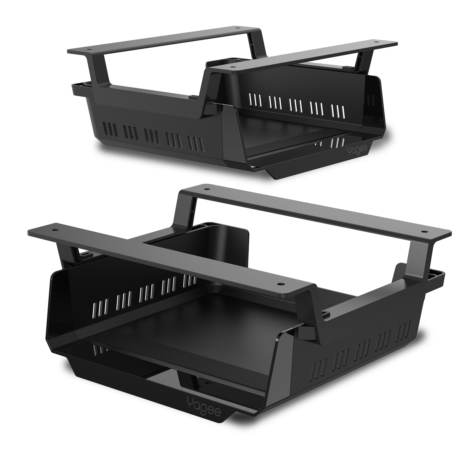 YaGee Under Desk Shelf, 2 Pack, SelfAdhesive Device Storage, Great