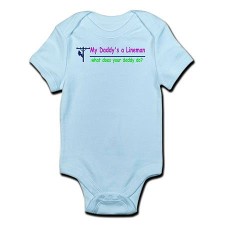 

CafePress - My Daddy Is A Lineman For Gir Infant Bodysuit - Baby Light Bodysuit