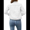 thumbnail image 3 of Chaquetas Vaqueras para Mujer, Básicas, de Larga, con Botones, Estilo Corto, A L, 3 of 7