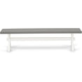 thumbnail image 2 of X-Style Modern Dining Bench with Wooden Seat, 60" x 15" x 18", Multi-Color, 2 of 6