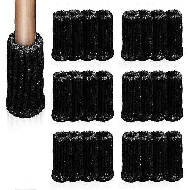 ZHAOCHENG Protectores de patas de silla, 24 piezas de calcetines elásticos para muebles, muebles