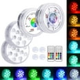 thumbnail image 1 of LOFTEK 13 LED Submersible Lights Remote Control with Suction Cups 164ft Remote Range  Extra Bright Color Changing Underwater Lights for Ponds Pool Boat  IP68 Full Waterproof Battery Opera, 1 of 9