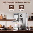 thumbnail image 4 of Auertech Espresso Machine Cappuccino Coffee Maker with Milk Frother, Steamer & 41 oz Water Tank, New, 4 of 6