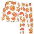 thumbnail image 2 of Strawberry Pattern Cotton Pajamas 2 Piece Set Sleepwear Soft and Comfortable Homewear Nightwear, 2 of 7