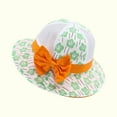 thumbnail image 4 of Odeerbi Toddler Hat Baby Boys Girls Cotton Bucket Hat Summer Sun Hat for Sun Protection 2025 Fashion Heart Print Mesh Breathable Cap Cute Sunscreen Hat Mint Green, 4 of 4