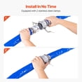 thumbnail image 4 of Manguera de retrolavado VEVOR de PVC azul de 2 pulgadas x 100 pies con abrazaderas y accesorios, 4 of 9
