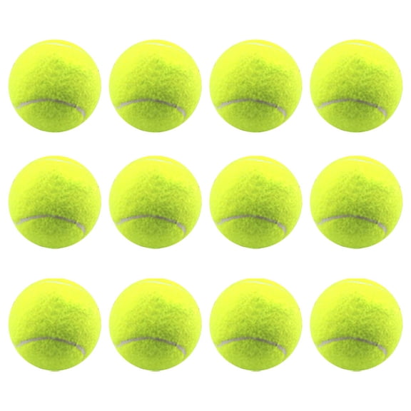 Tineasur 12pcs Training Tennis Balls for Sports Practice and Courts Field