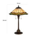 thumbnail image 3 of Dio 62 Inch Table Lamp, Colorful Tiffany Style Stained Glass, Bronze Resin, 3 of 6