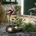 thumbnail image 2 of Jeco 38" Metallic Crane Fountain With LED Light, 2 of 7