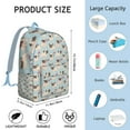 thumbnail image 5 of Pug and Love Heart Backpack for School,Cute School Bag,Schoolbag with Adjustable Shoulder Straps & Padded Back,15.7"x11.8"x5.5", 5 of 5