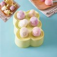 thumbnail image 4 of Molde para helado verde [6 cavidades], bandeja para cubitos de hielo con 6 celdas de silicona, utensilio de cocina de calidad alimentaria, sorbete de helado para paletas, 4 of 5
