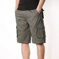 thumbnail image 2 of IROINNID Mens Outdoor Casual Expandable Waist Lightweight Quick Dry Fishing Hiking Shorts, 2 of 6