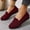 Red, variant on Willtoo Women’s Orthopedic Knit Comfort Loafers – Slip-Resistant Walking Shoes, Damping, More Stability, for Wide and Narrow Feet