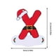 thumbnail image 2 of 26 adornos navideños de madera roja con letras | Colgantes del alfabeto para decorar el árbol de Navidad | Incluye letras de la A a la Z para personalizar el nombre, 2 of 3