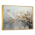 thumbnail image 2 of Designart Abstract Shapes Oversized framed wall art decor, Abstract Shapes framed wall Art, Vision Of Japanese Trees In Beige And Gold , Beige Gold framed wall art, 44x34 inches Gold Frame, 2 of 5
